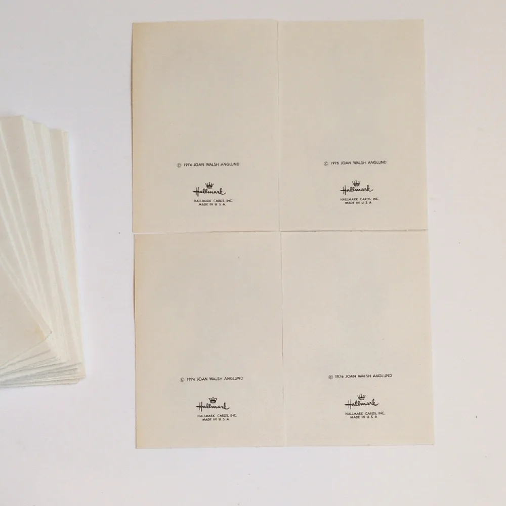 NIP Vtg 1968 Hallmark Joan Walsh Anglund Classroom Valentine Cards - Cat Hearts